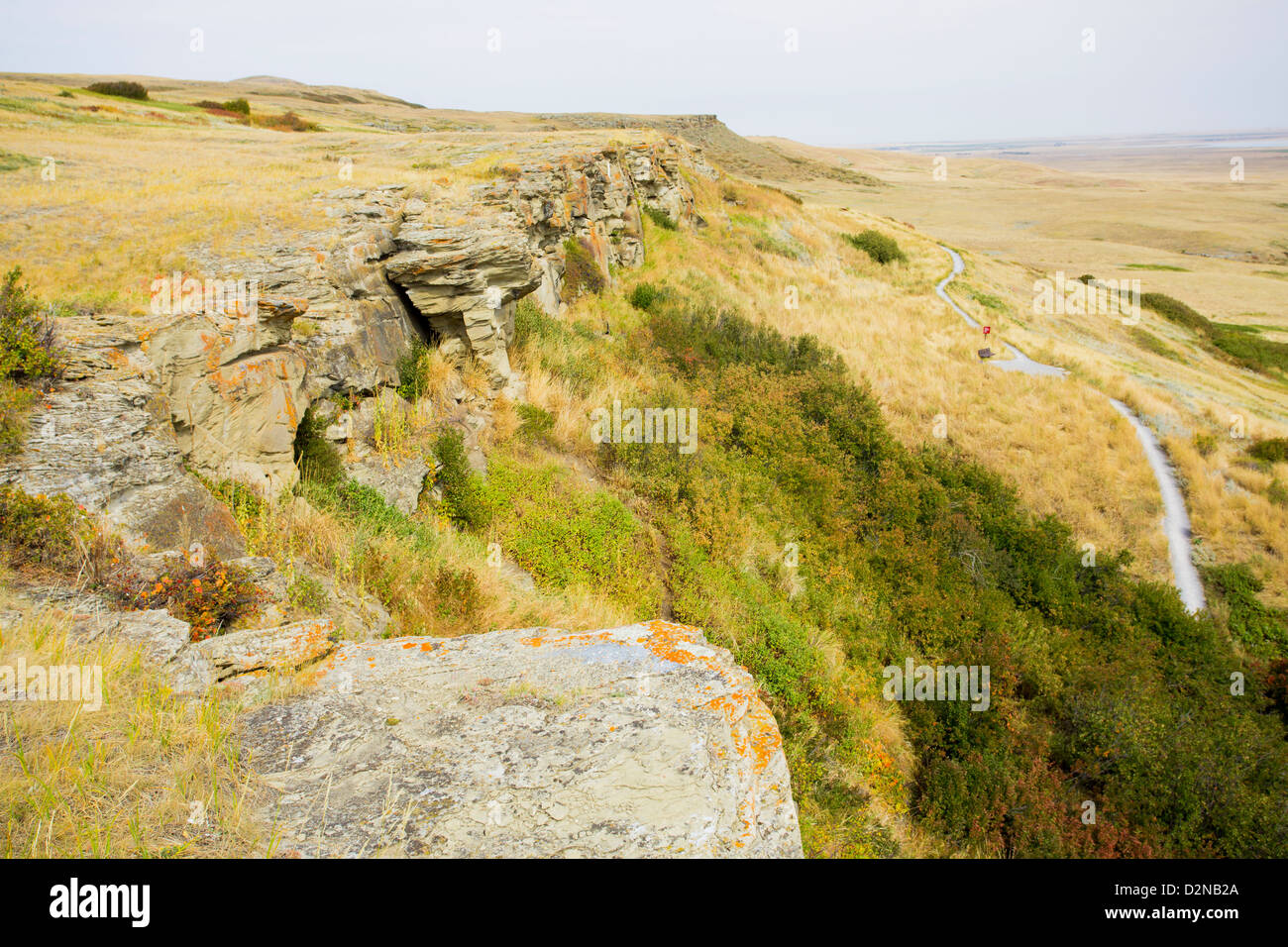 HeadSmashedIn Buffalo Jump a Unesco World Heritage Site near Fort Macleod in Alberta Canada HeadSmashedIn Buffalo Jump a Unesco World Heritage Site near Fort Macleod in Alberta Canada