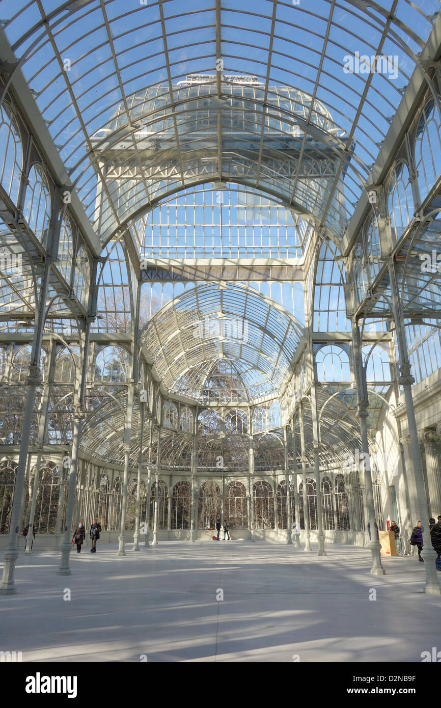 palacio cristal retiro madrid spain park parque glass house crystal