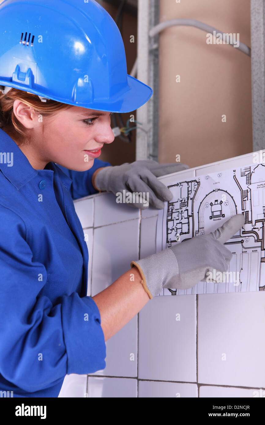 Electrical installation drawing Stock Photo - Alamy