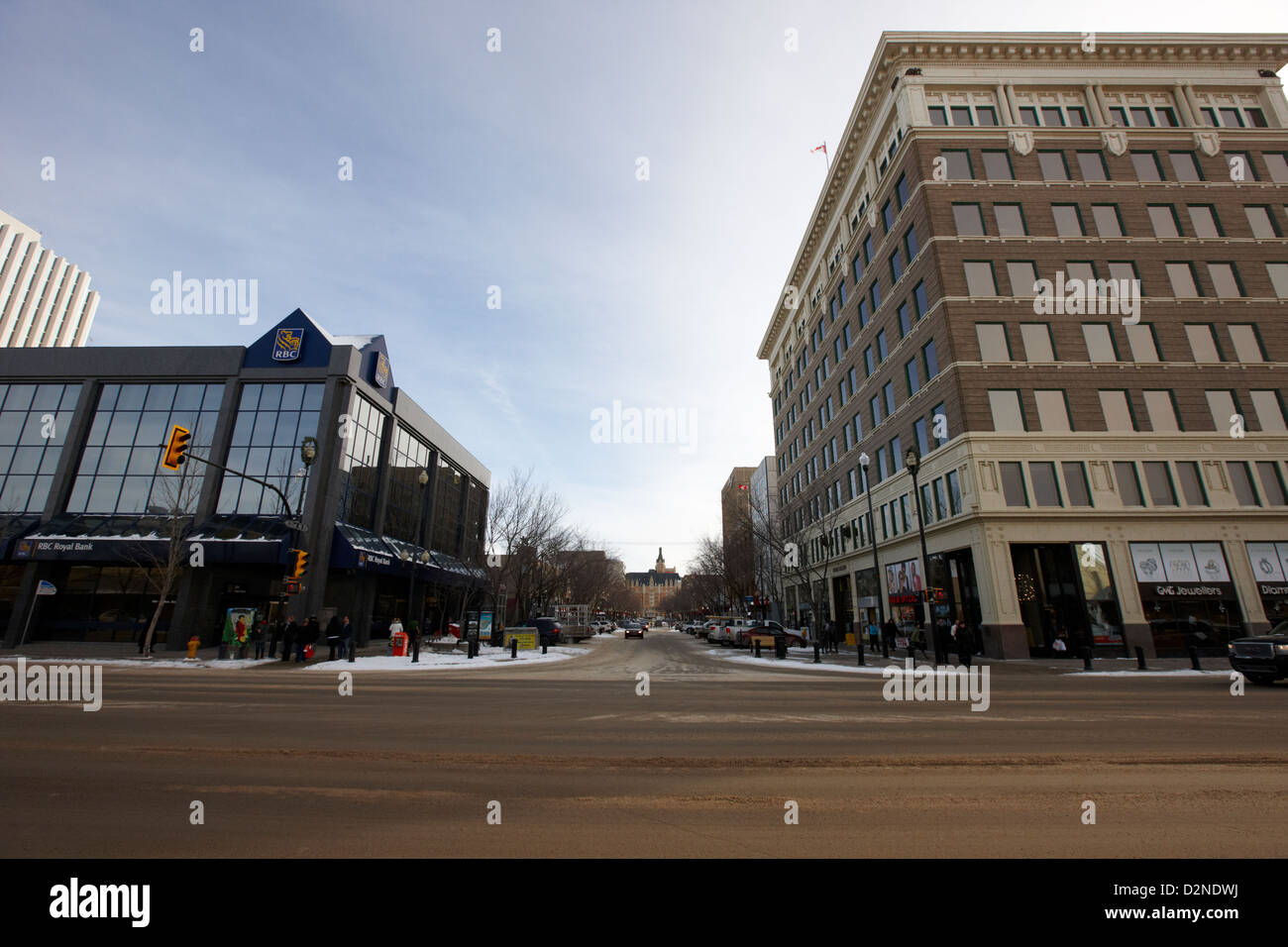 junction of first avenue and 21st street east at the canada bullding