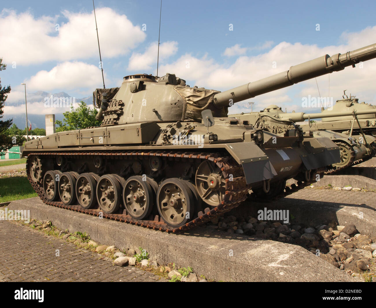 Panzer 61 tank Stock Photo