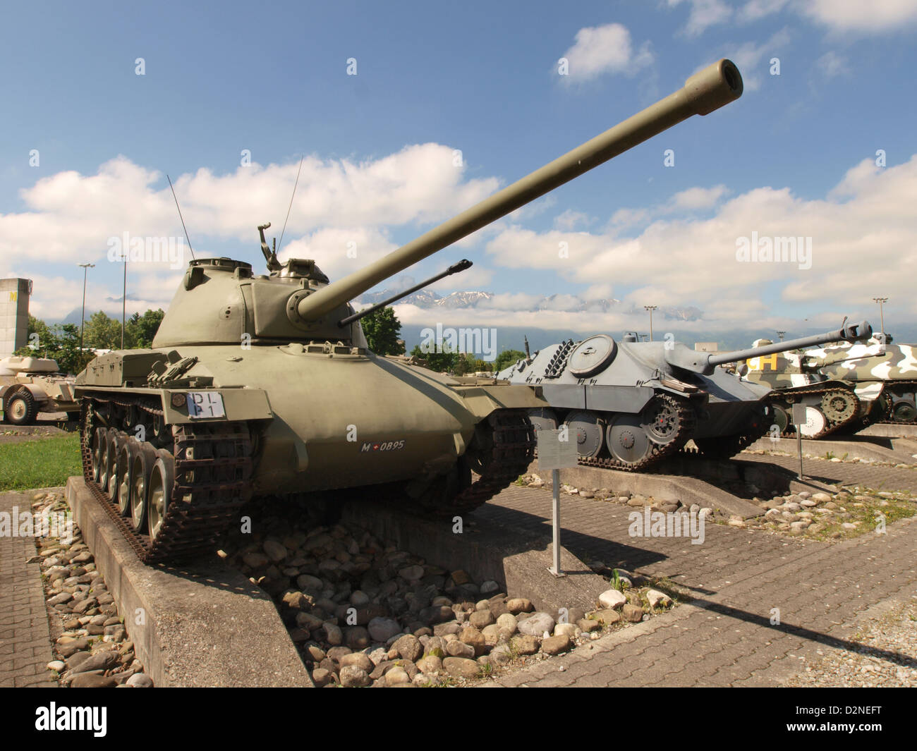 Panzer 58 tank Stock Photo
