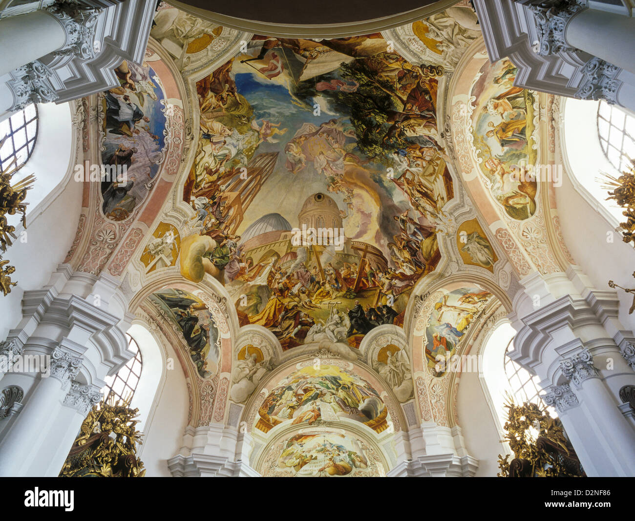 Interior Baroque church in Legnickie Pole in Lower Silesian Voivodeship,  Poland Stock Photo - Alamy