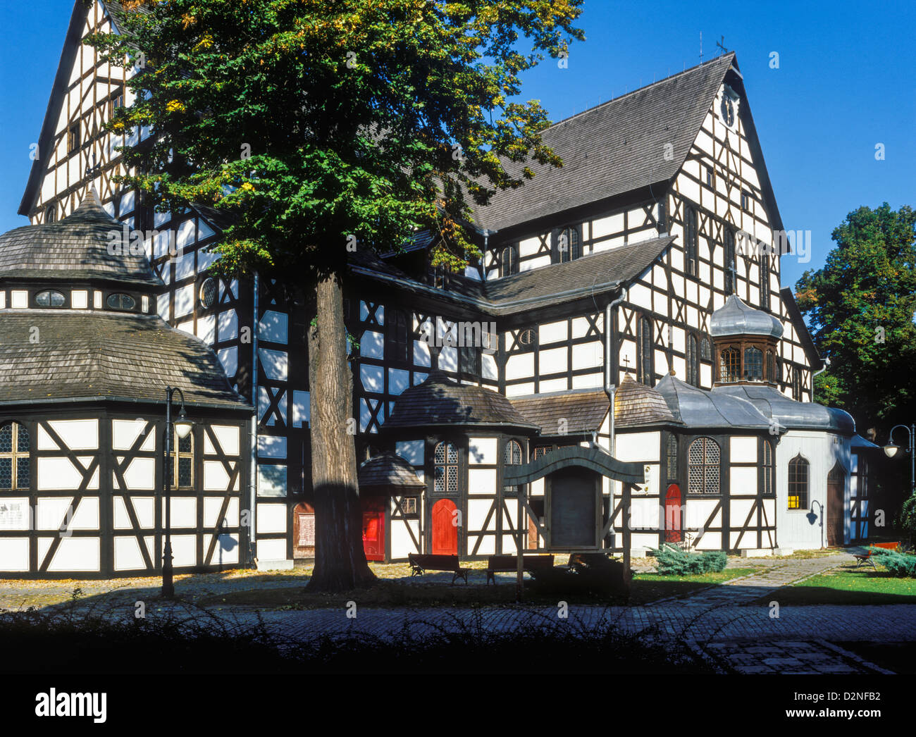 The Evangelical Church of Peace in Swidnica, Lower Silesia, Poland. Stock Photo