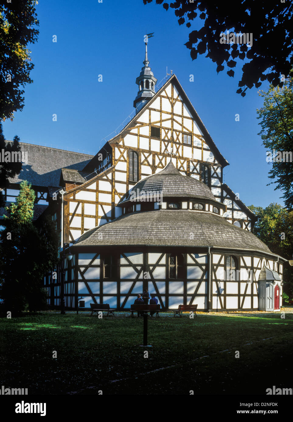 The Evangelical Church of Peace in Swidnica, Lower Silesia, Poland, UNESCO World Heritage site. Stock Photo