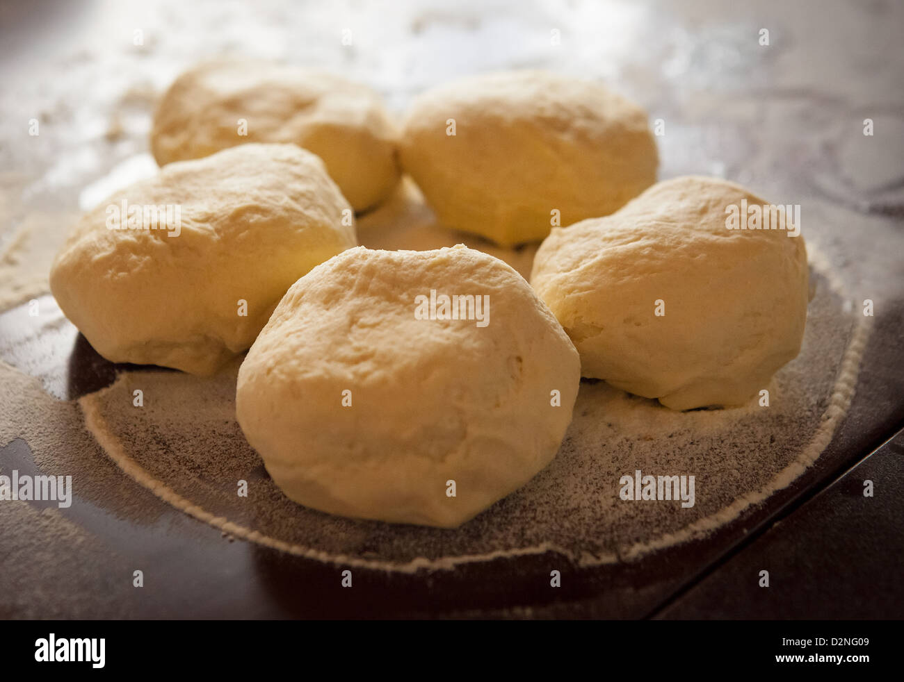 Pasta dough proving Stock Photo