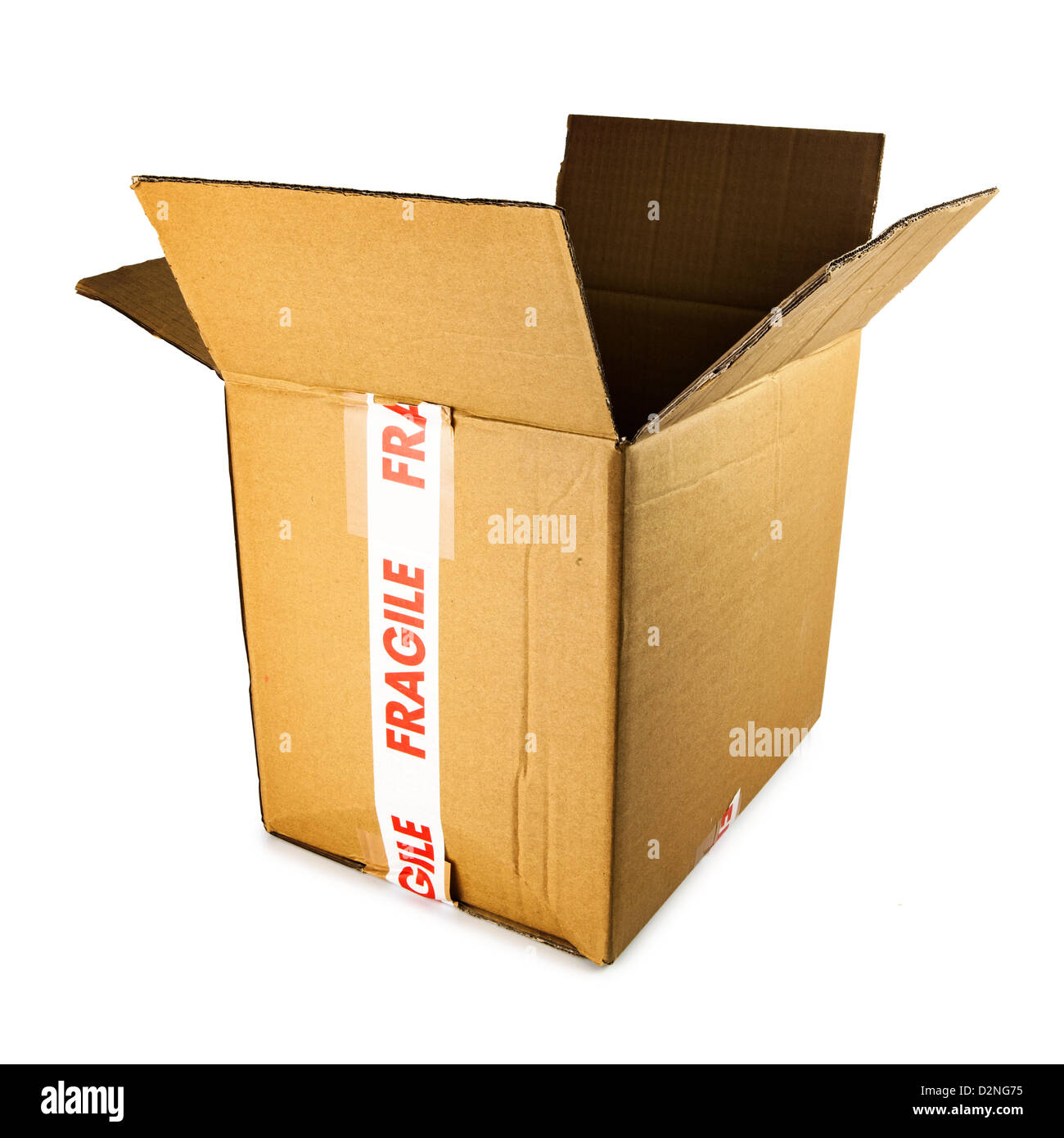 open cardboard box Stock Photo