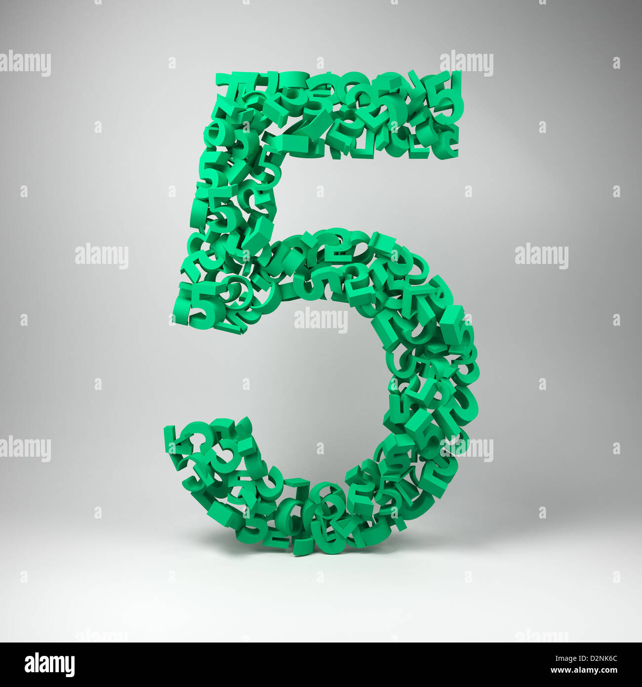 The number five Stock Photo