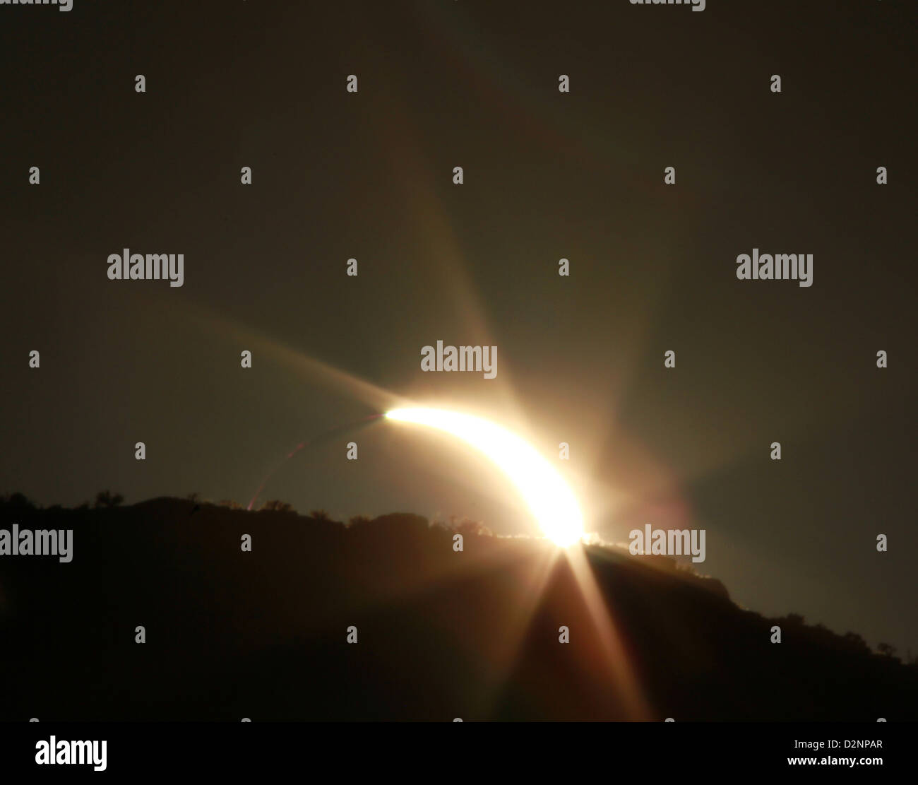 Ring Of Fire Solar Eclipse, Navajo land, Arizona Stock Photo Alamy