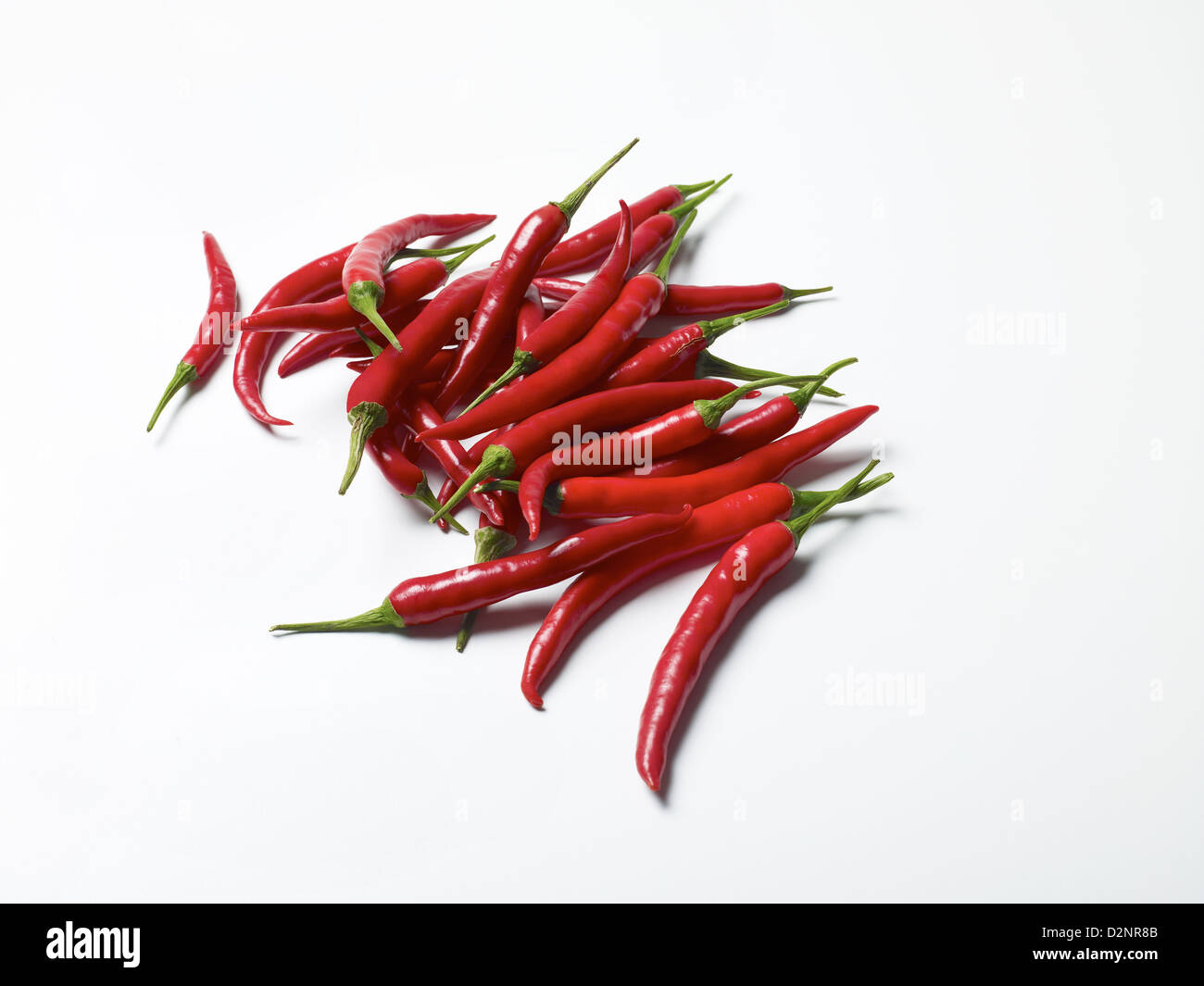 Fresh red chillies Stock Photo