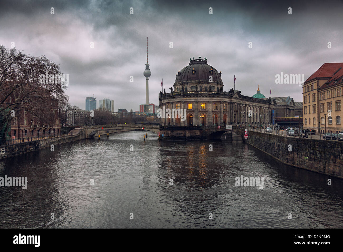 The Baroque Bode Museum on river Spree,Museum Island ,Berlin,Germany Stock Photo