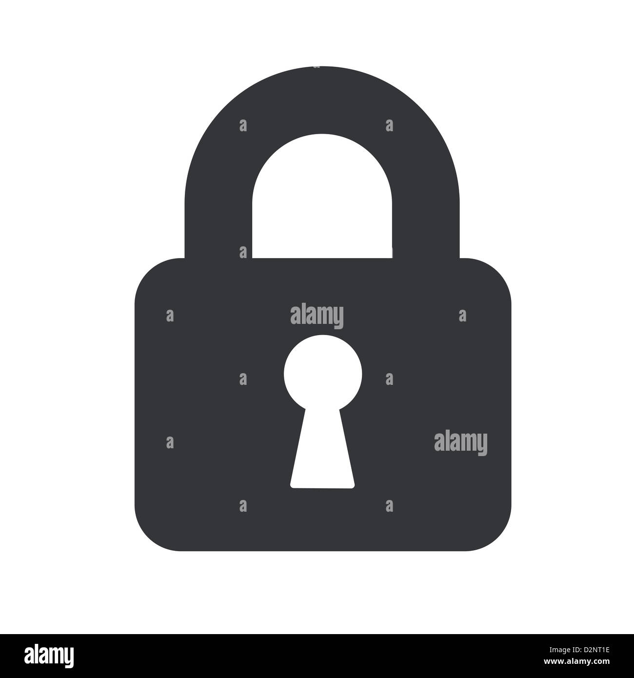 A padlock isolated against a white background Stock Photo - Alamy