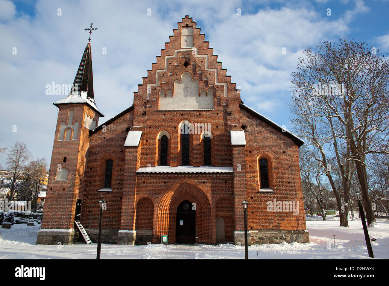Mariakyrkan, Saint Mary's Church, Sigtuna parish (Sigtuna, Sweden) Stock Photo