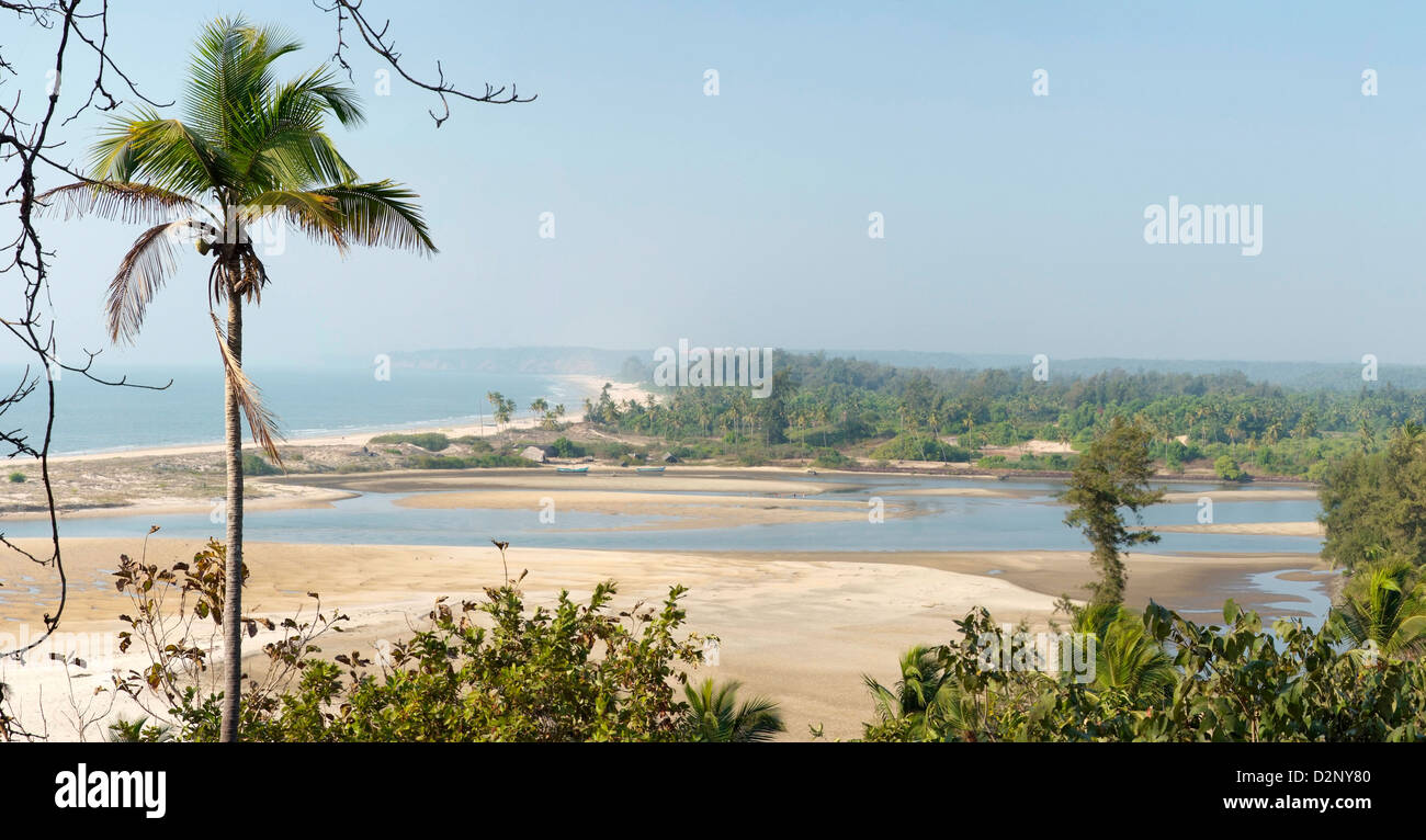 estuary in Goa state, India Stock Photo