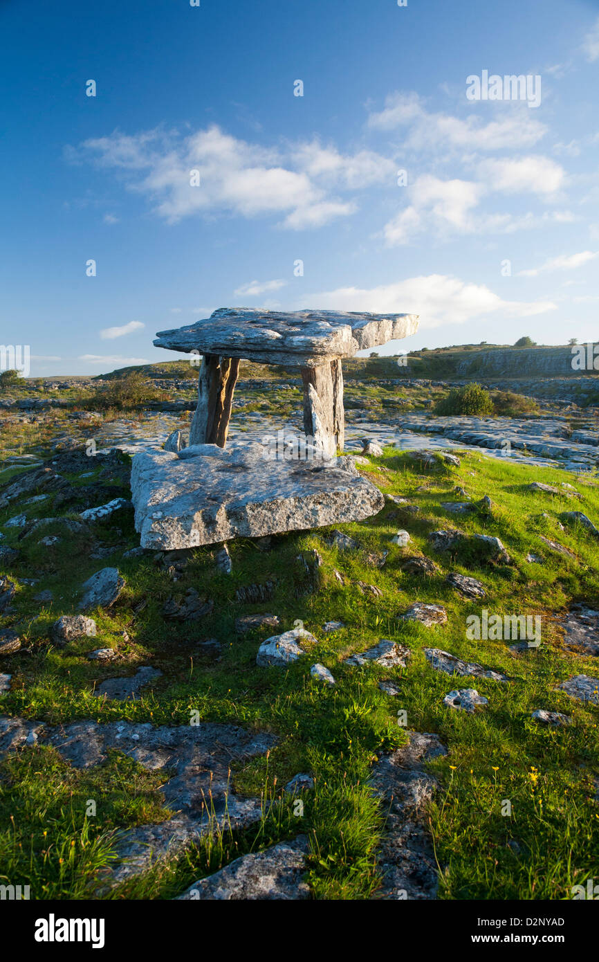 Poulnabrone Dolmen, The Burren, County Clare, Ireland. Stock Photo