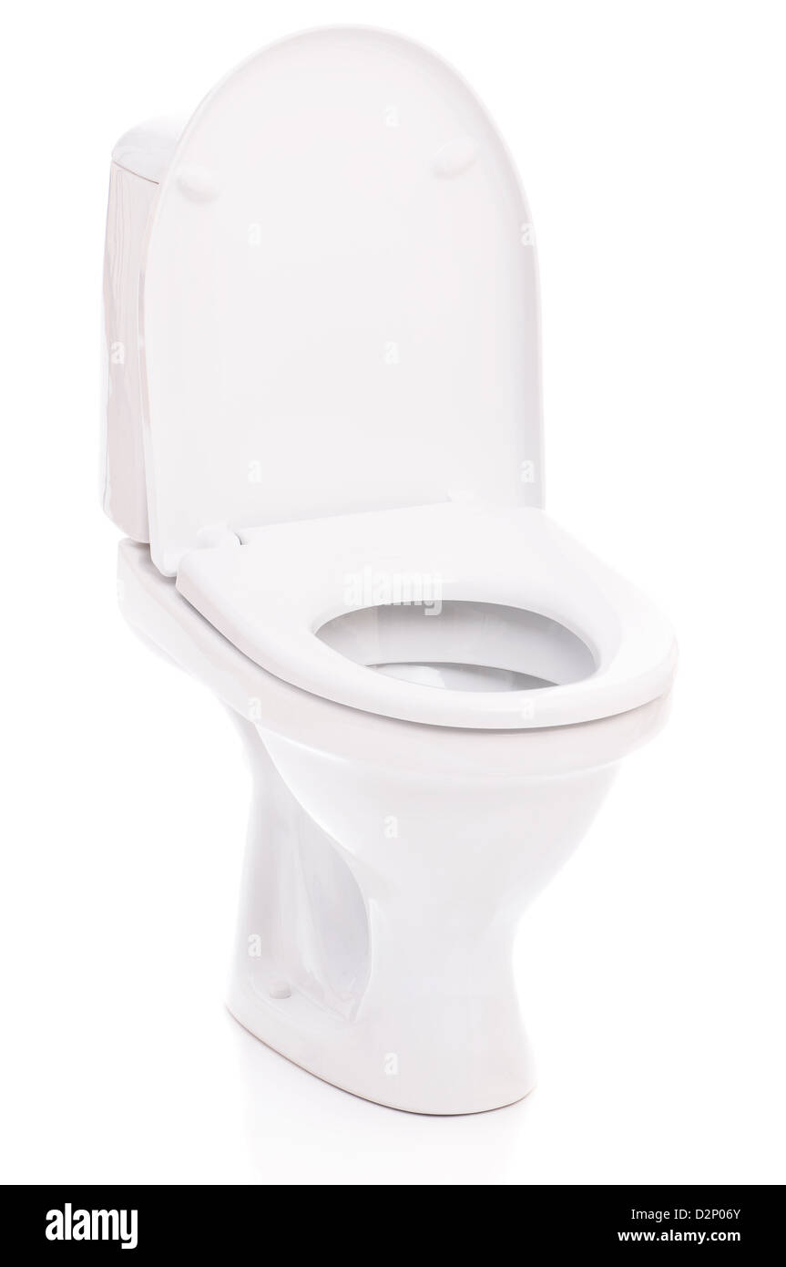 New toilet bowl isolated on white background Stock Photo - Alamy