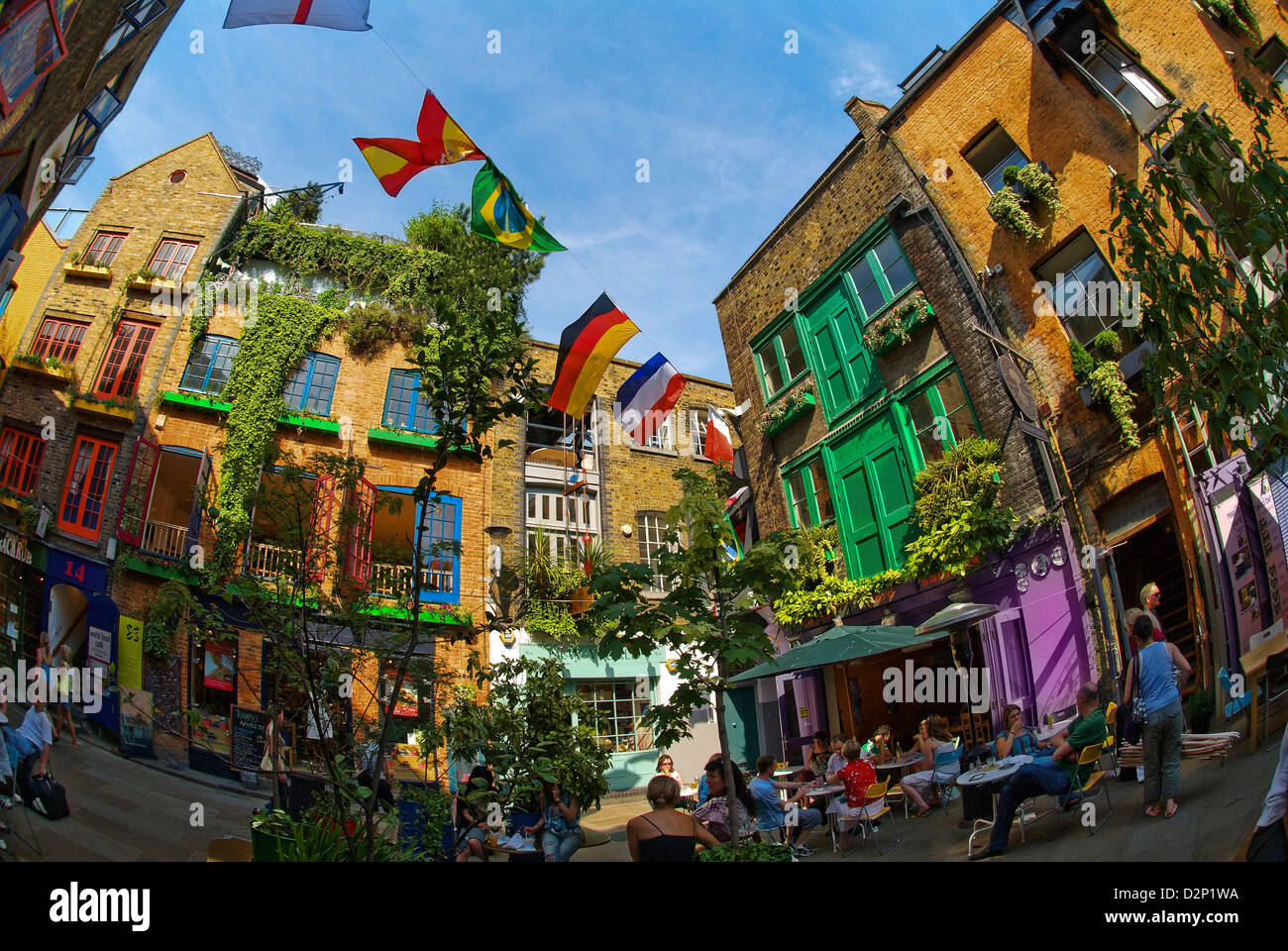 The Colour and Brightness of the Neal's Yard area, Neal Street, London