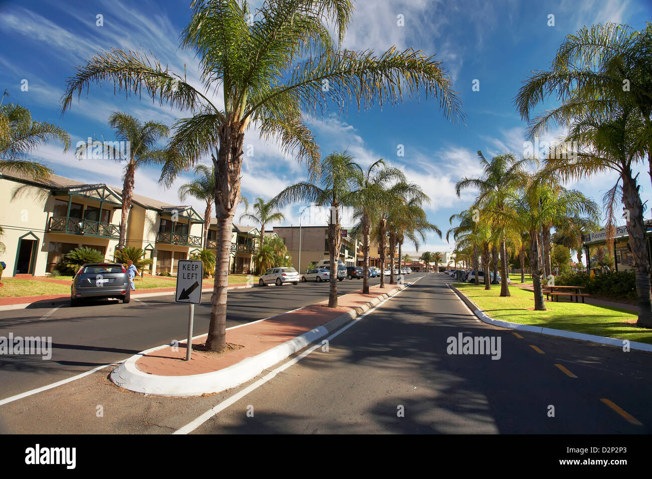 The main street of the Riverland town of Renmark in South Australia
