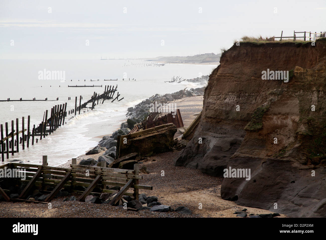 Norfolk coastal erosion hi-res stock photography and images - Alamy