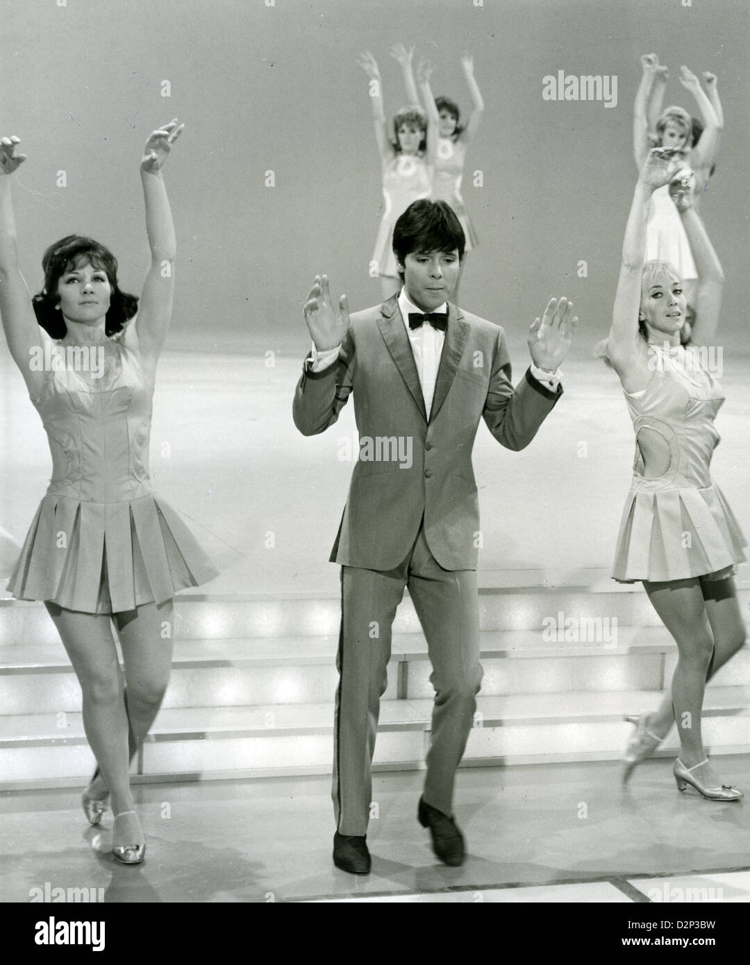 CLIFF RICHARD in the ITV series 'Showtime' with the Lionel Blair Dancers in 1968 Stock Photo