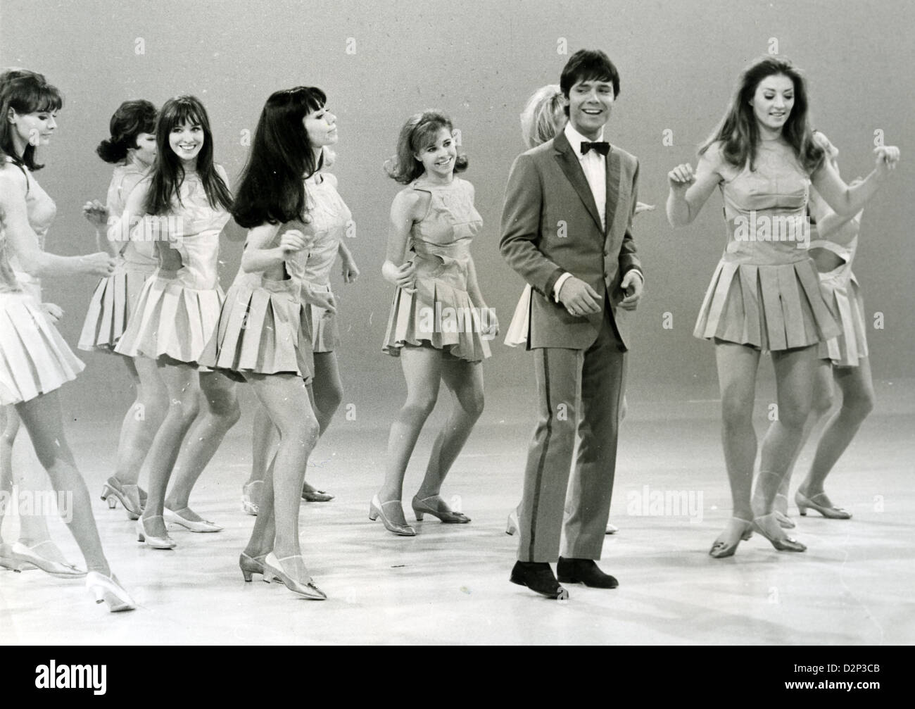 CLIFF RICHARD in the ITV series 'Showtime' with the Lionel Blair Dancers in 1968 Stock Photo
