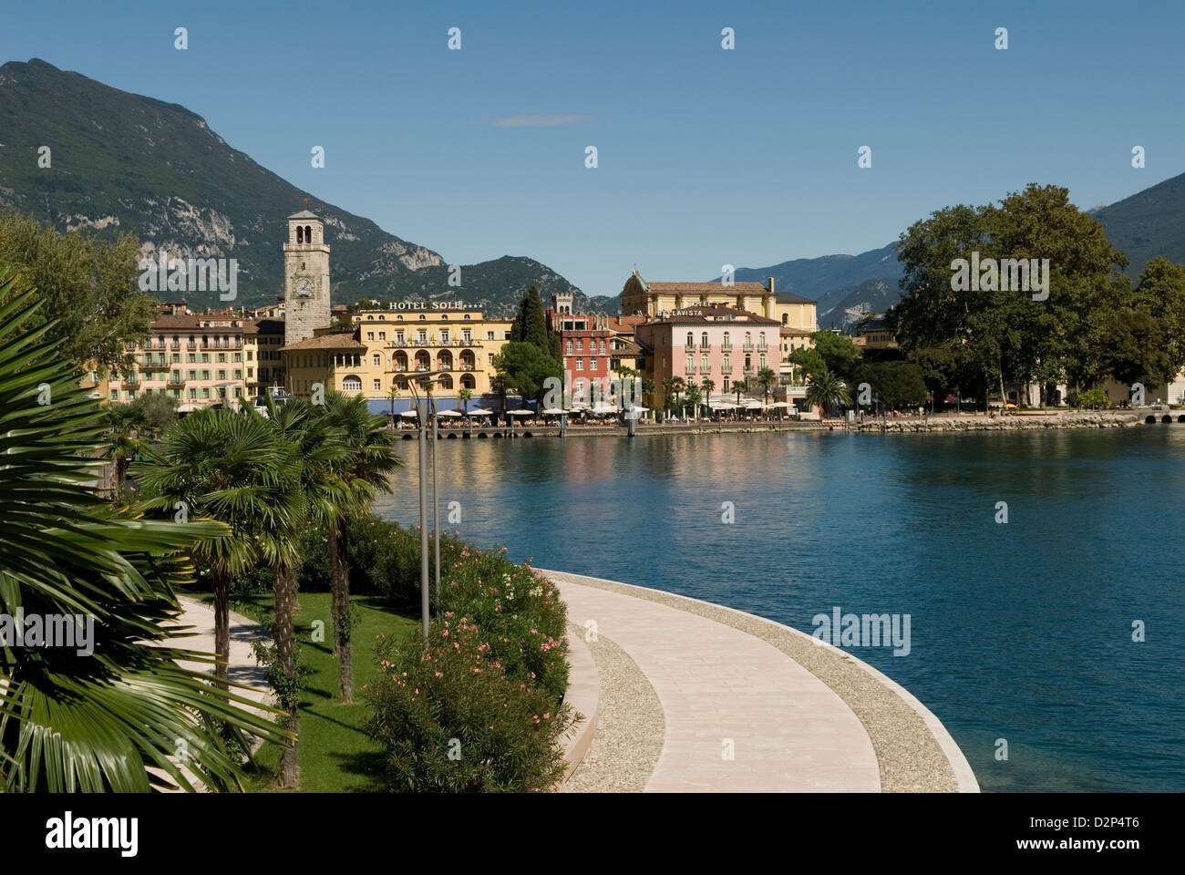 Riva del Garda lake Italy travel tourism Stock Photo