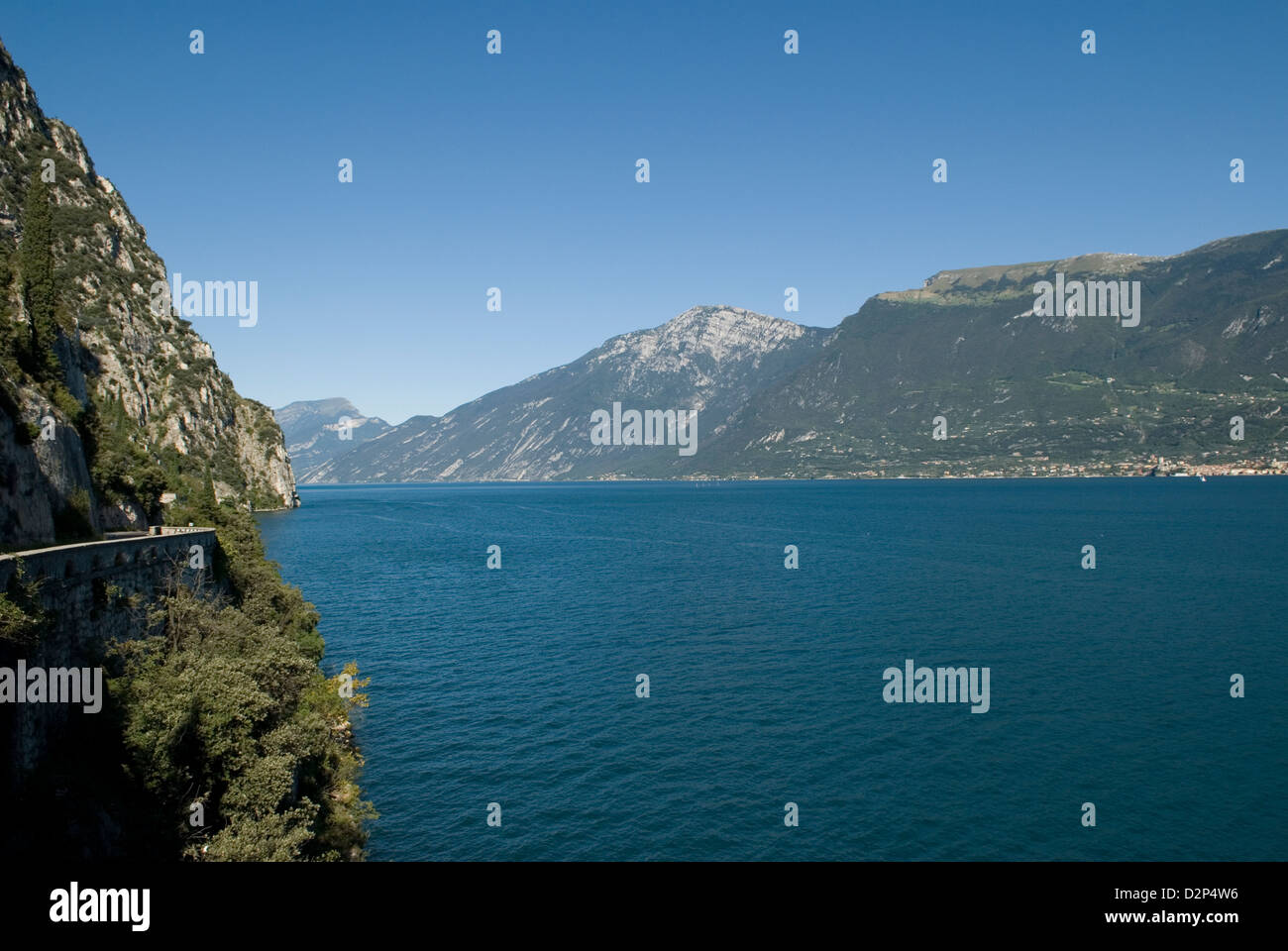 Lake Garda Lombardy Italy travel tourism Stock Photo
