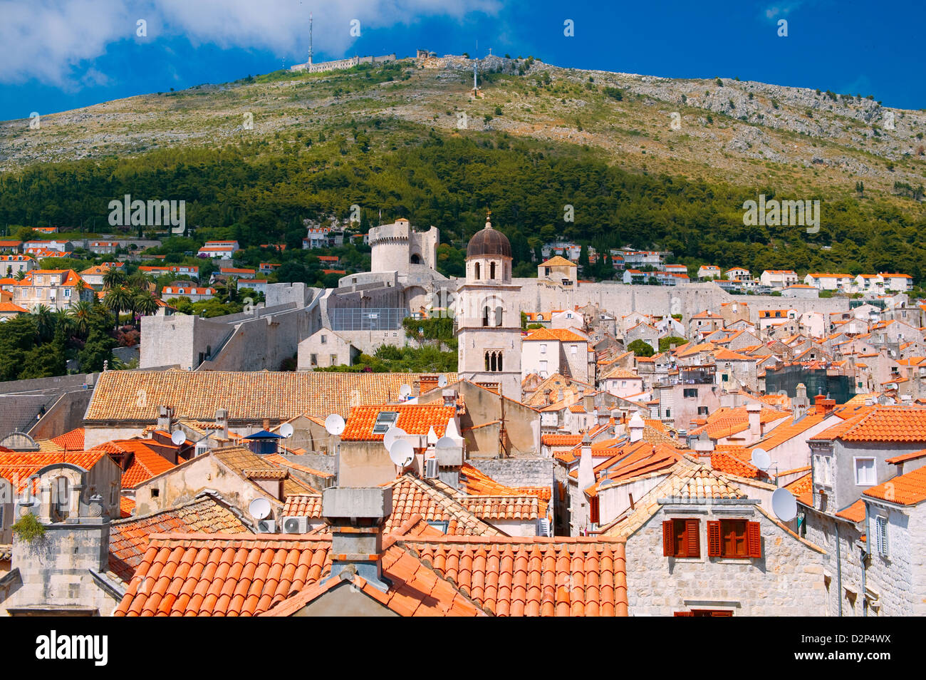 The historic city of Dubrovnik in Croatia Stock Photo