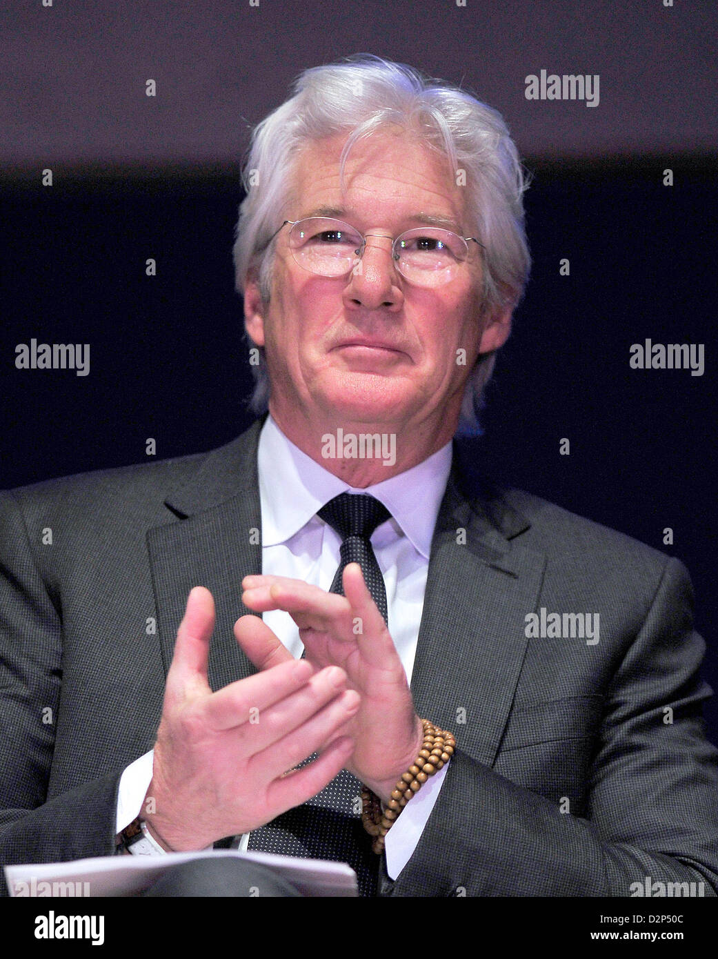 Washington DC, USA. 29th January 2013. Actor Richard Gere appears at an event where Chen Guangcheng, the blind Chinese legal activist, accepted the Tom Lantos Human Rights Prize in the United States Capitol on January 29, 2013..Credit: Ron Sachs/ Alamy Live News Stock Photo