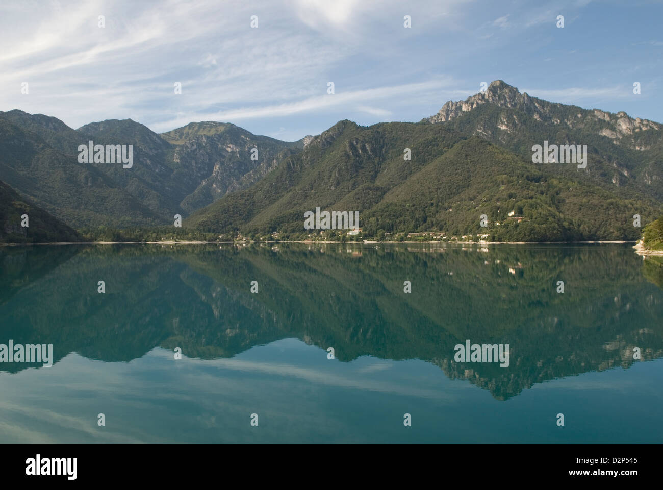 Lago di Ledro lakes Italy travel tourism Stock Photo