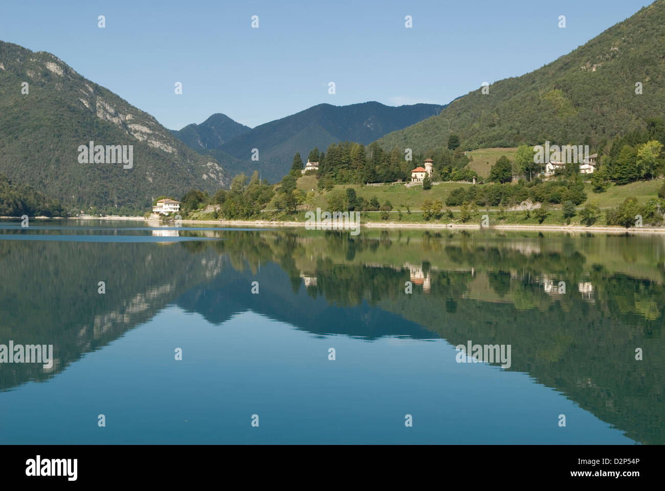 Lago di Ledro lakes Italy travel tourism Stock Photo