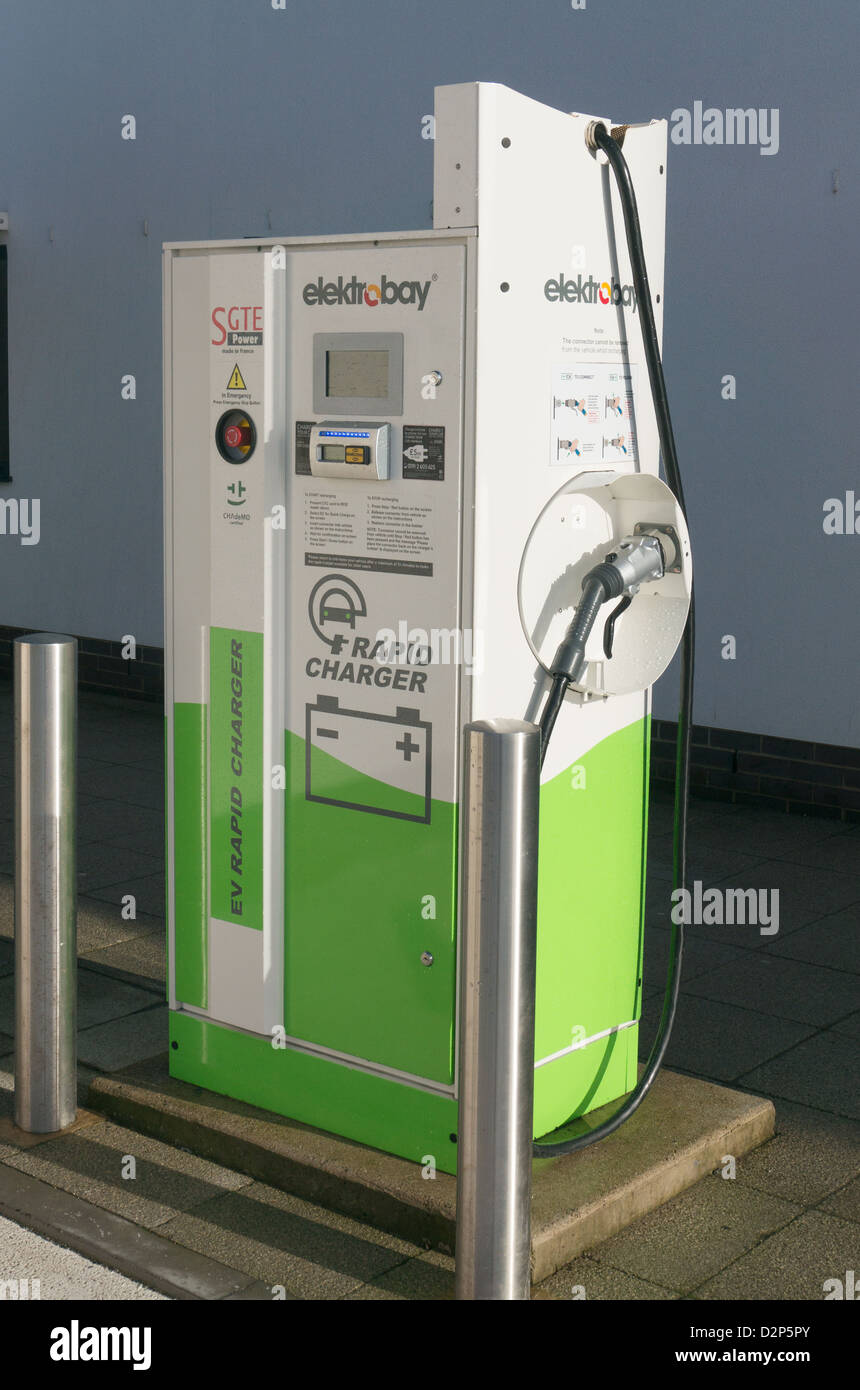 Electrobay rapid charger for battery powered electric cars, Washington England UK Stock Photo