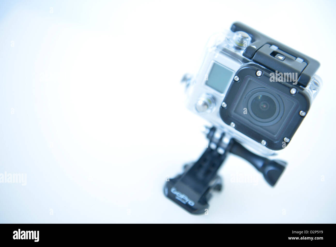 GoPro Hero 3 Black Edition camera with waterproof casing Stock Photo