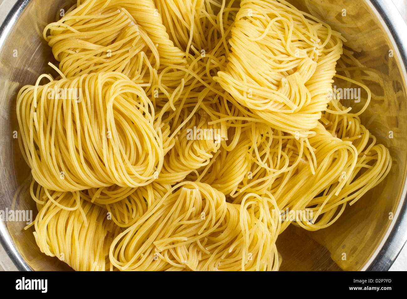fideos, the traditional form of Spanish noodles Stock Photo