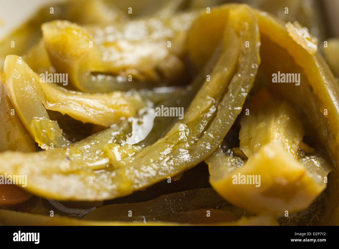 pickled jalapeño peppers Stock Photo