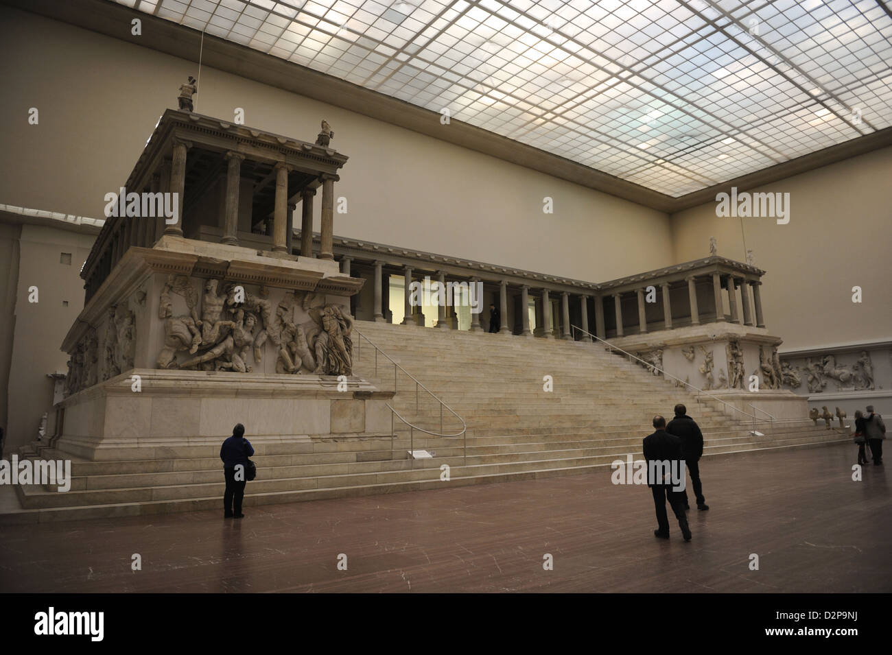 Pergamon Altar. Gigantomachy, West frieze. Amphitrite and his son