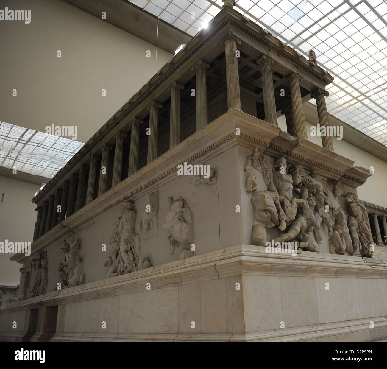 Pergamon Altar. Marble and limestone. Gigantomachy. West frieze