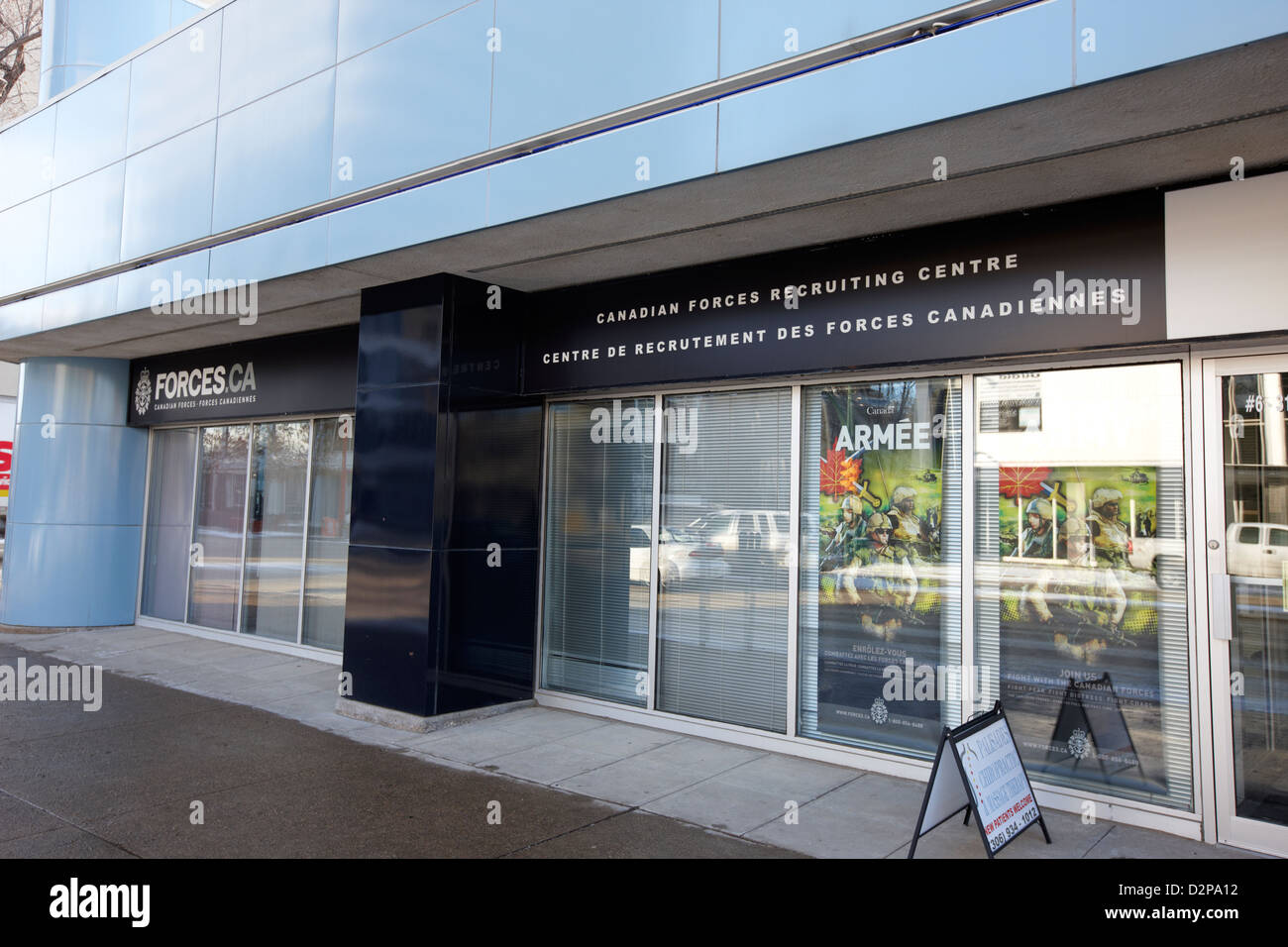 canadian armed forces recruiting office haultain building Saskatoon Saskatchewan Canada Stock Photo