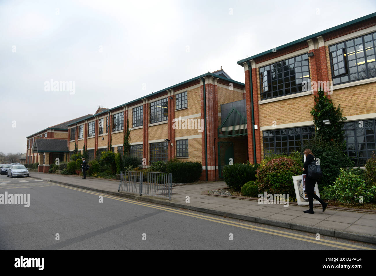 General view of Pates Grammar School in Cheltenham, Gloucestershire UK