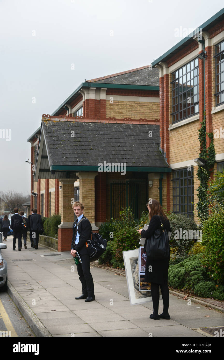 General view of Pates Grammar School in Cheltenham, Gloucestershire UK