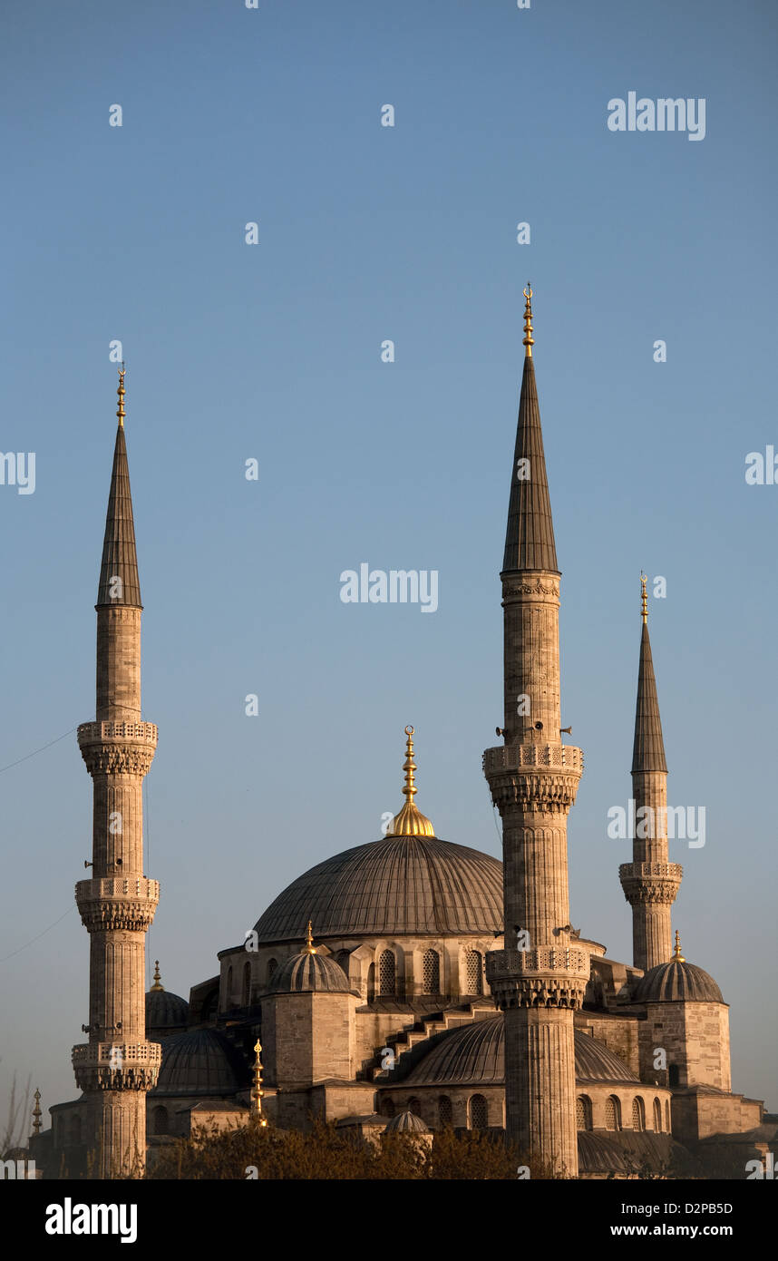 Istanbul, Turkey, the Sultan Ahmed Mosque, also called the Blue Mosque Stock Photo