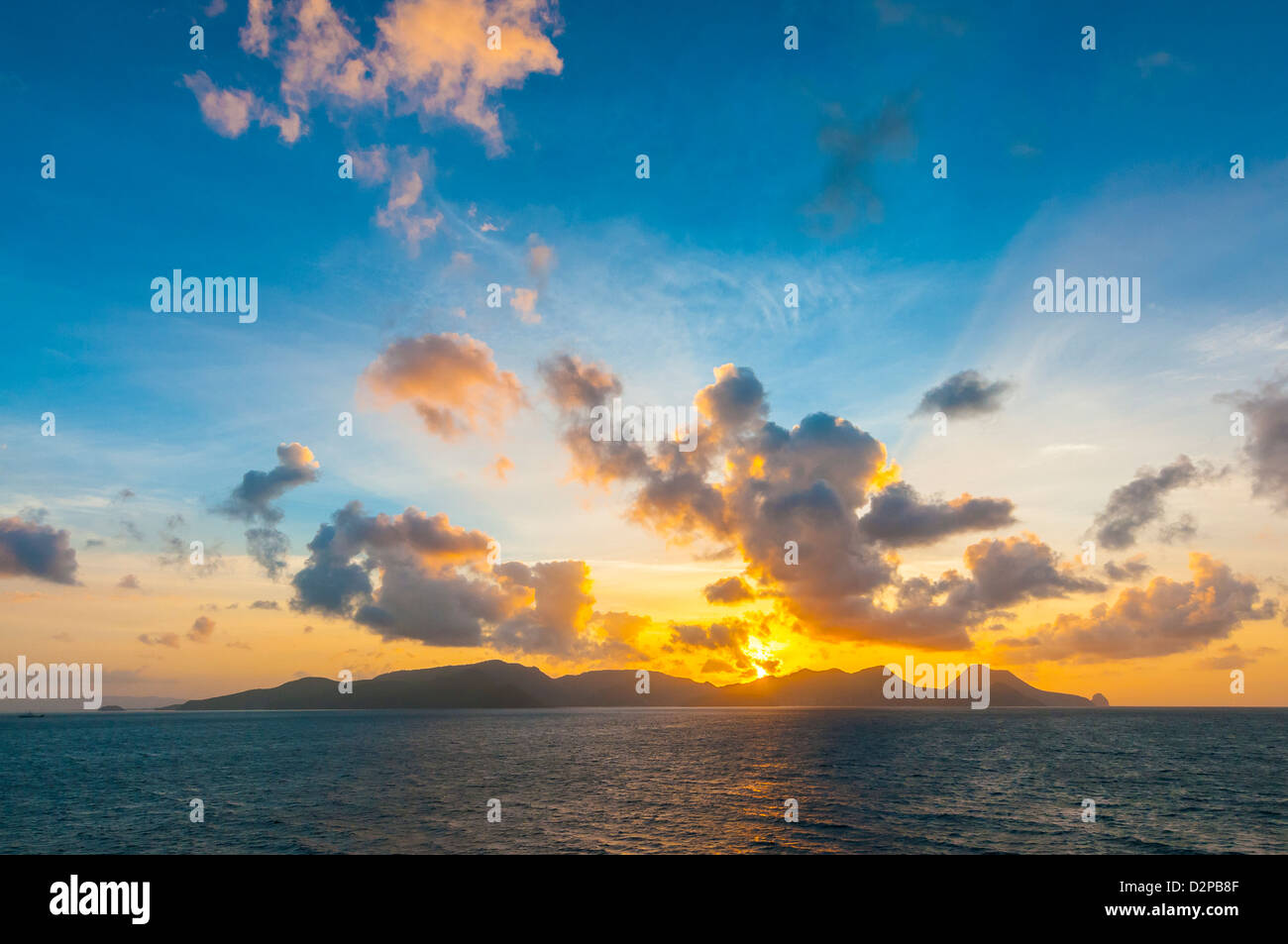 Martinique Fort de France caribbean island sunrise tropical view l Stock Photo