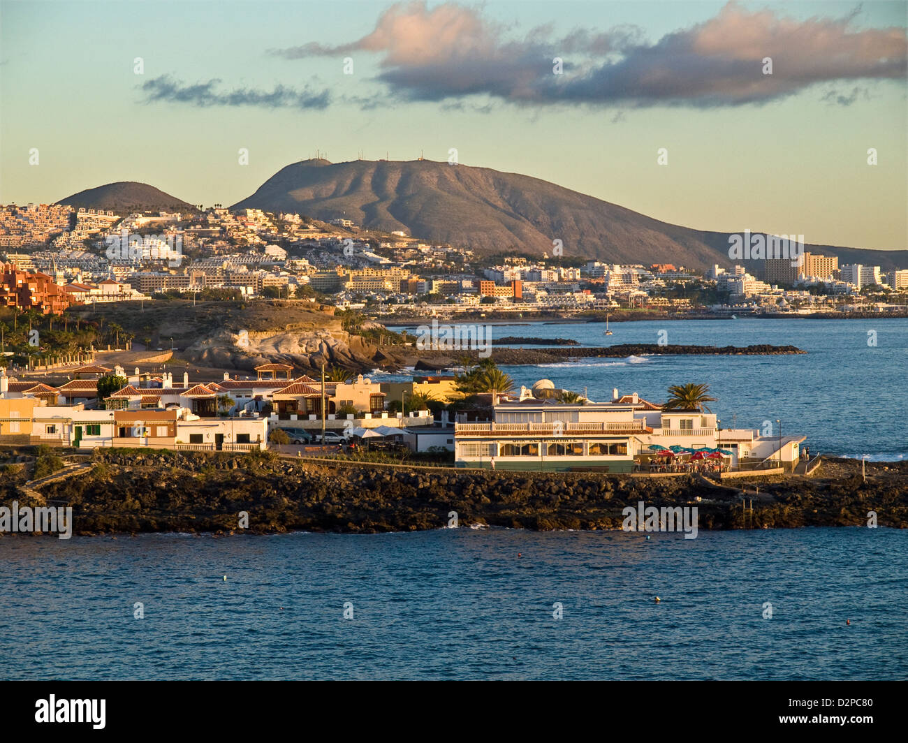 La Caleta on Tenerife's west coast , Canary Islands, Spain Stock Photo