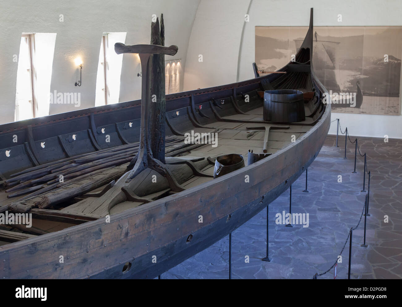 Viking Ship Museum in Oslo Norway houses 3 Viking ships and artifacts dating to 800900 AD Stock