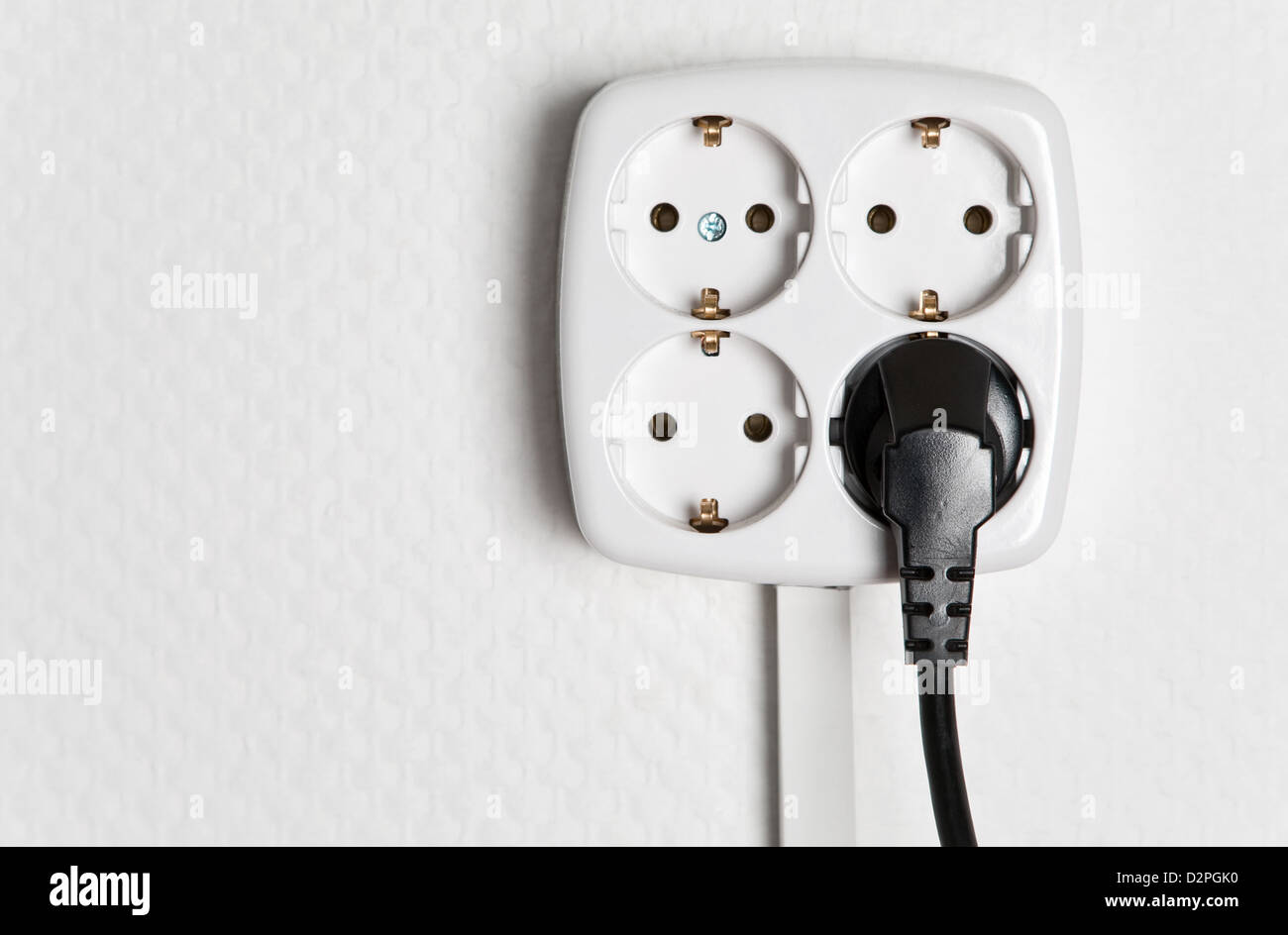 Berlin, Germany, a multiple socket with plug Stock Photo