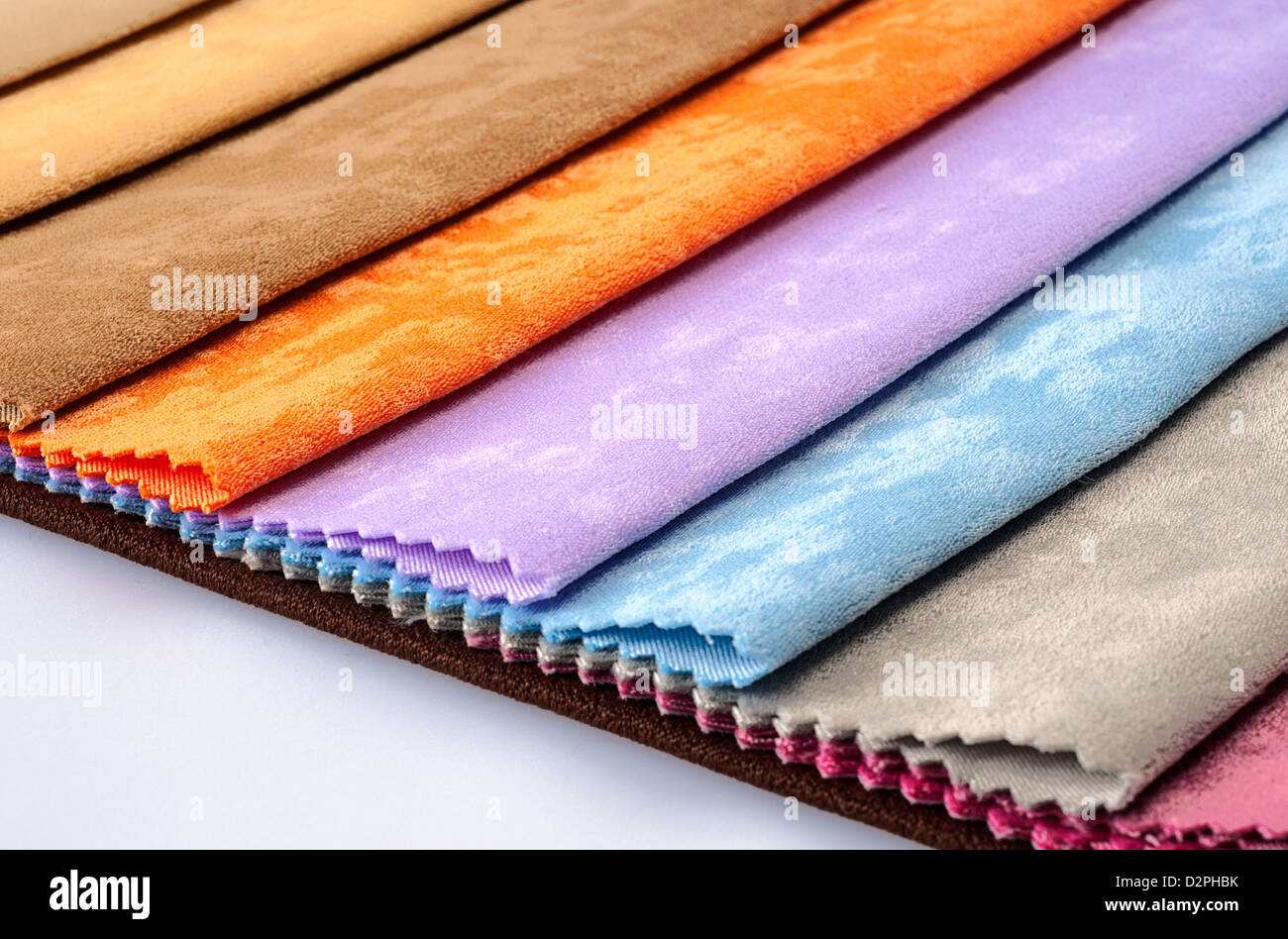 Colorful fabric swatches Stock Photo - Alamy