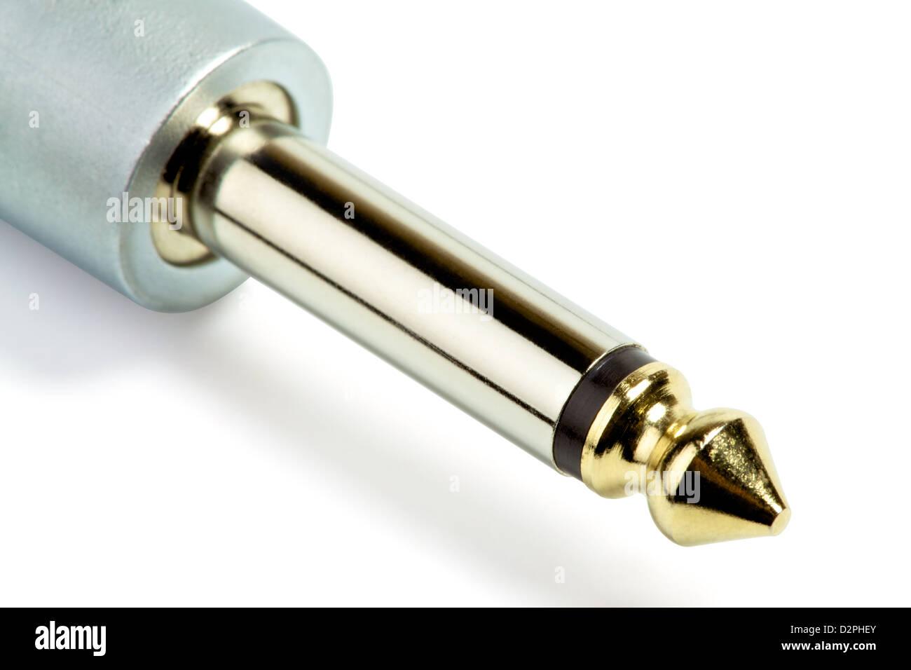 guitar audio jack, isolated on white background Stock Photo Alamy