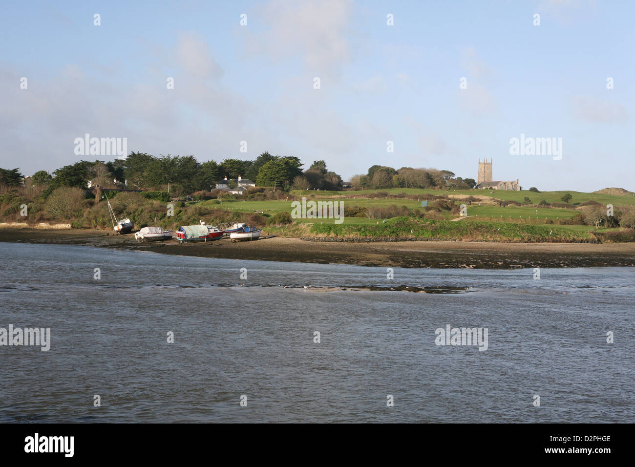 Hayle Quay towards Lelant Cornwall Stock Photo - Alamy