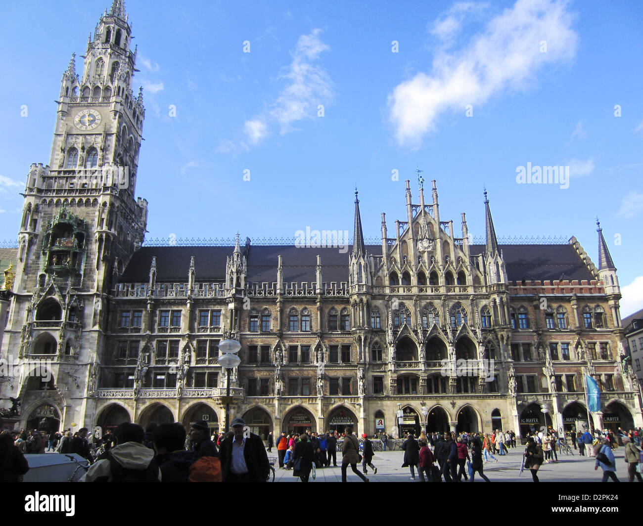 Neues Rathaus (New Town Hall) in Munich, Germany Stock Photo