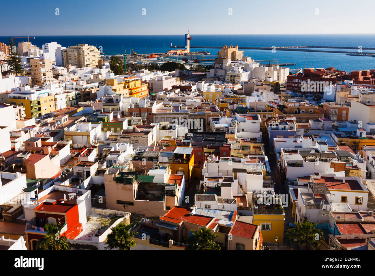 Almeria overview, Spain Stock Photo - Alamy